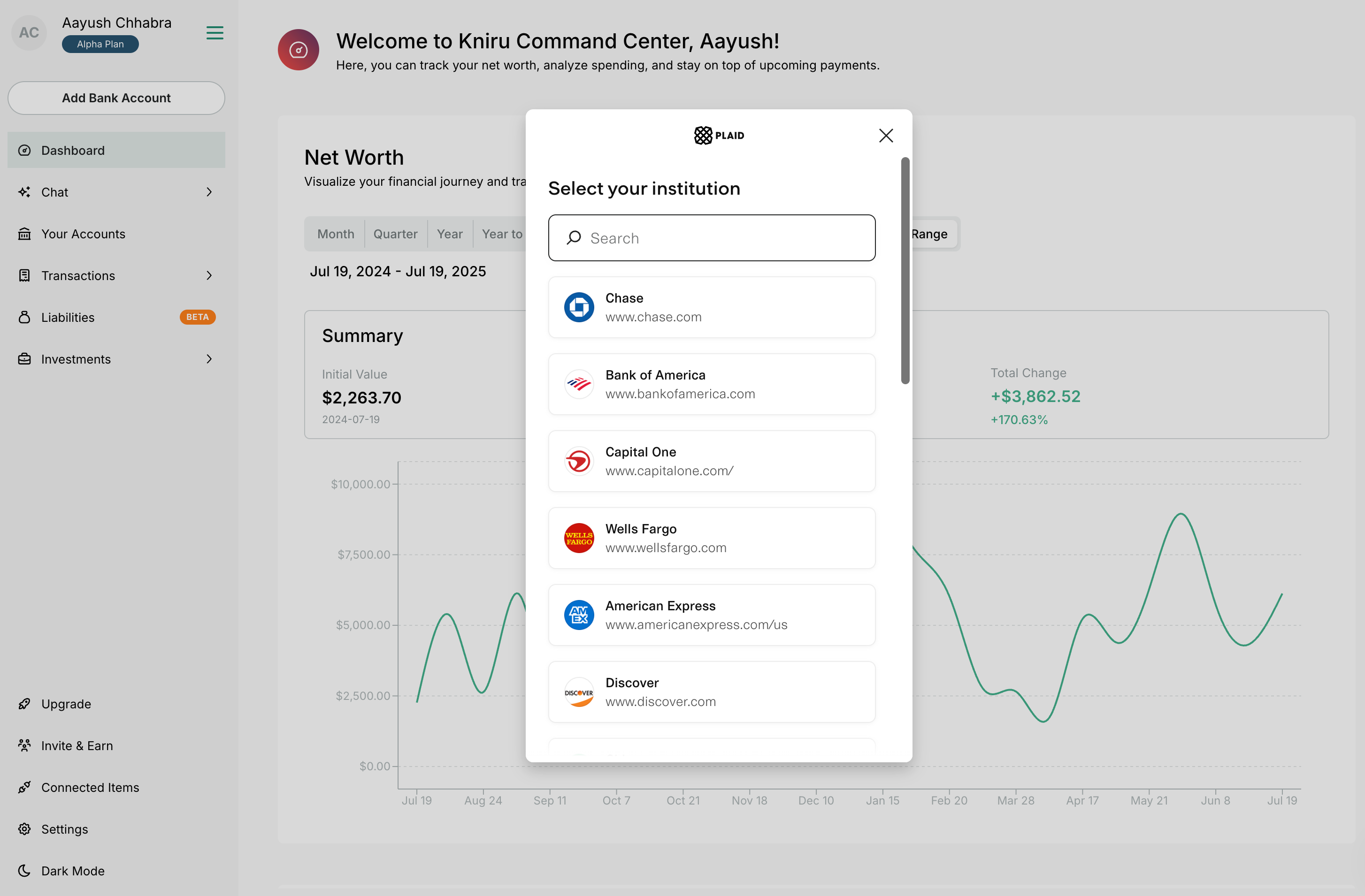 Connect Your Accounts